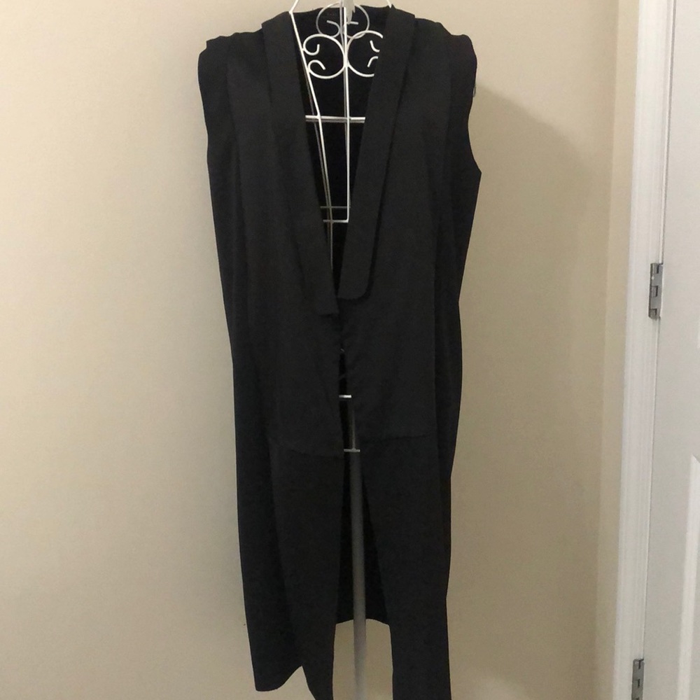 Zara Black Silky Vest